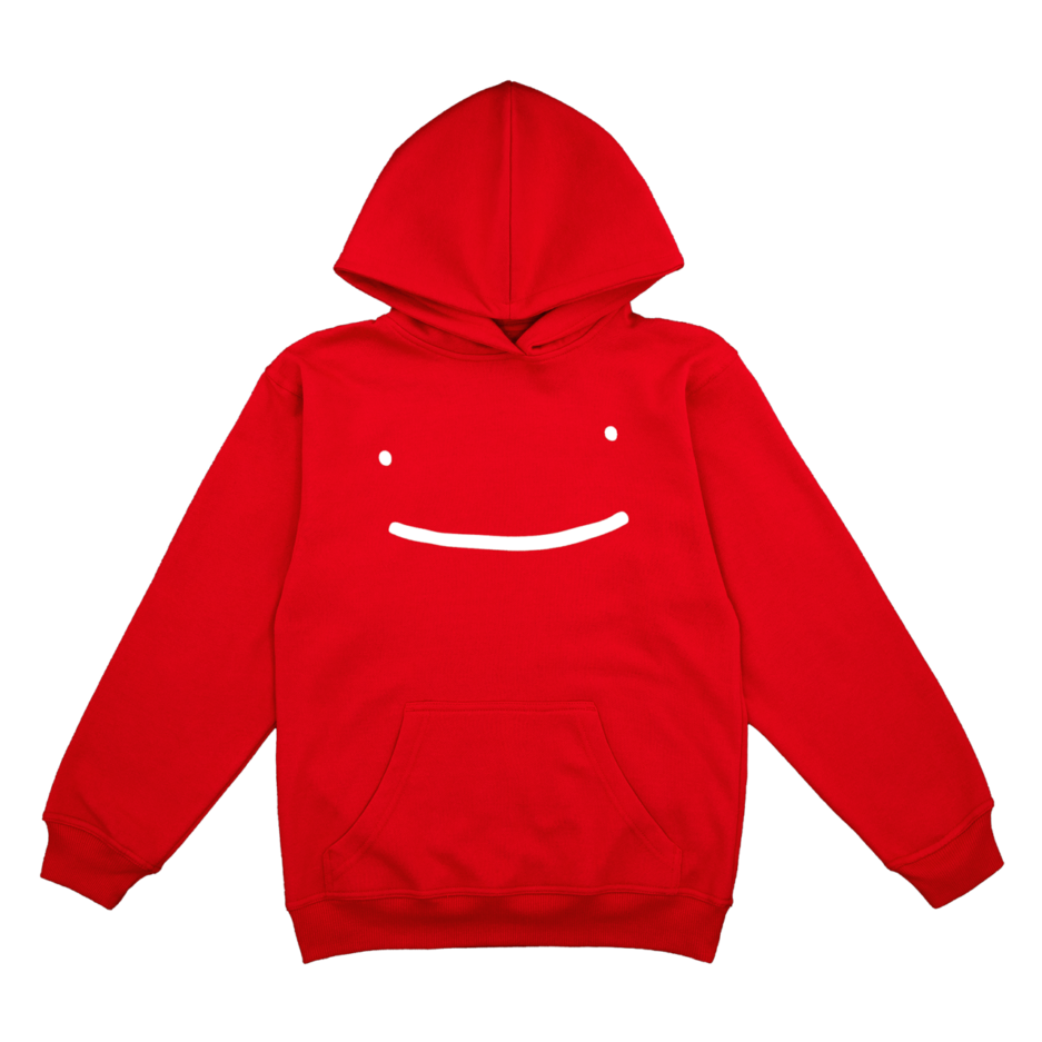 Dream Red Hoodie White Smile